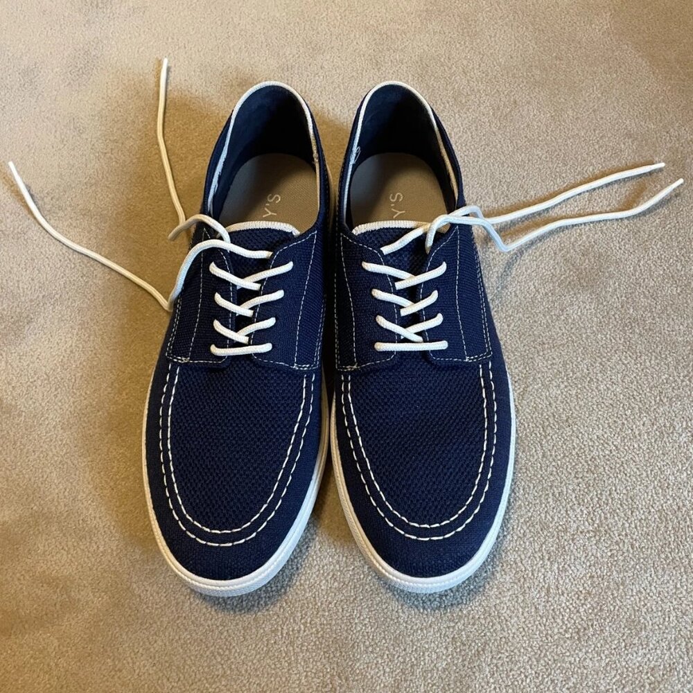Rothy's - Men's Ravello Boat Shoe in Blue, Size 10.5